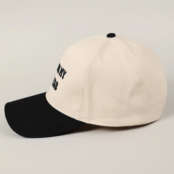 Put It On My Dad's Tab Trucker Cap | Black