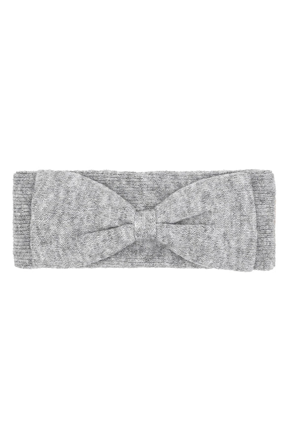 C.C. Bow Knit Head Wrap | Grey