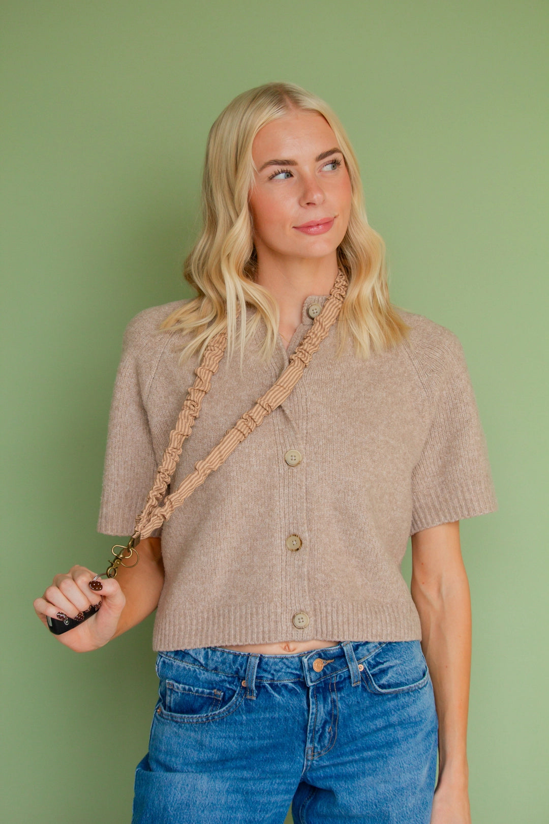 Flex & Go Lanyard | Coffee Striped
