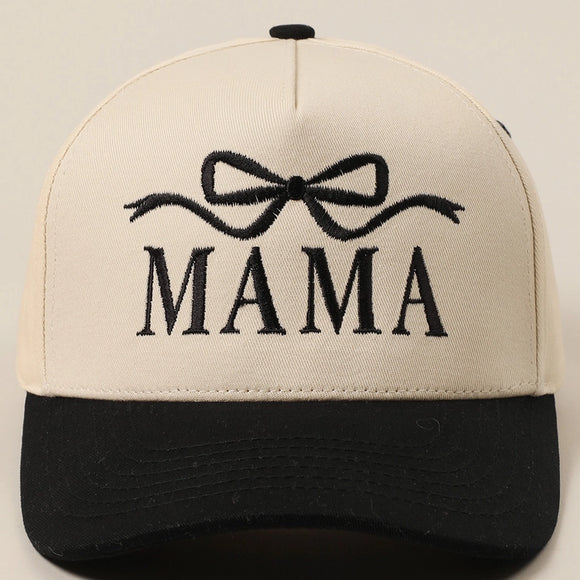 Mama Bow Trucker Cap | Black