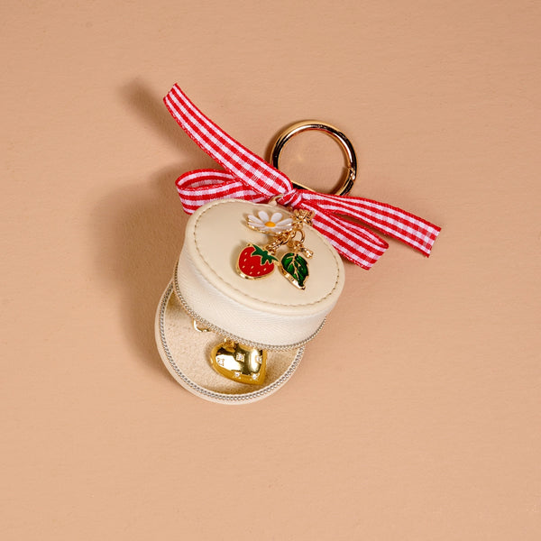 Travel Jewelry Case Bag Charm | Strawberry Shortcake