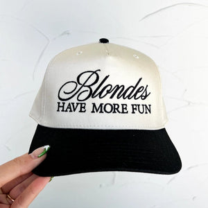 Blondes Have More Fun Trucker Cap | Black