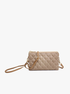 Riley Puffer Crossbody Bag | Taupe