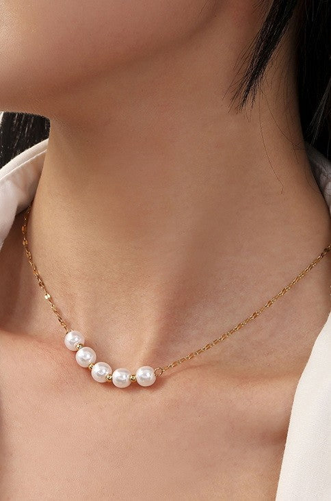 Classic Pearl Chain | Gold Necklace