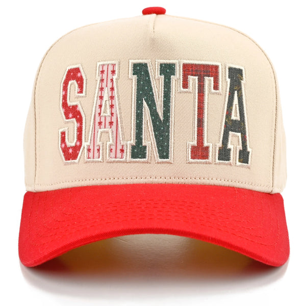 Santa Festive Canvas Cap | Red