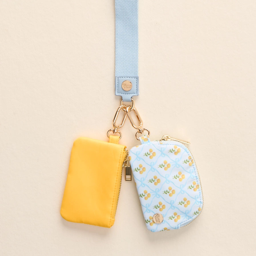 Dynamic Duo Wristlet Pouches | Marigold Blue