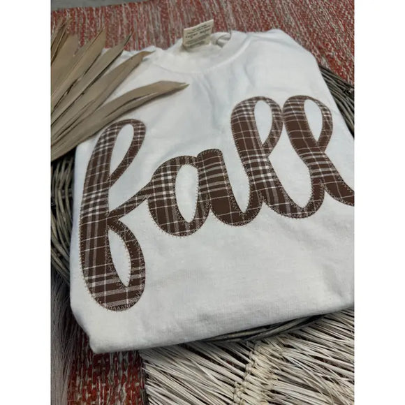 Fall Plaid Tee | Cream