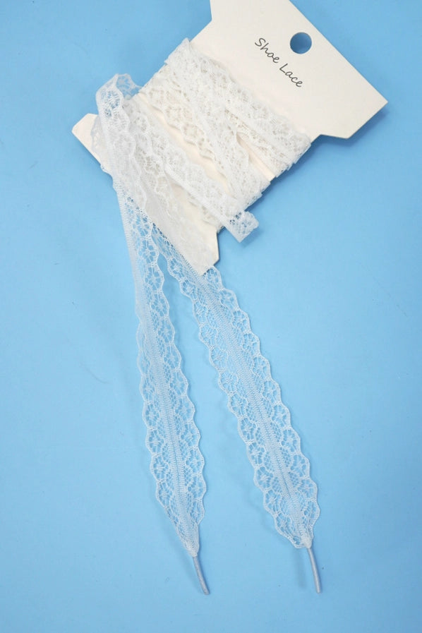 Chantilly Lace Shoe Laces | Off White