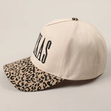 Texas Leopard Two Tone Trucker Cap | Black