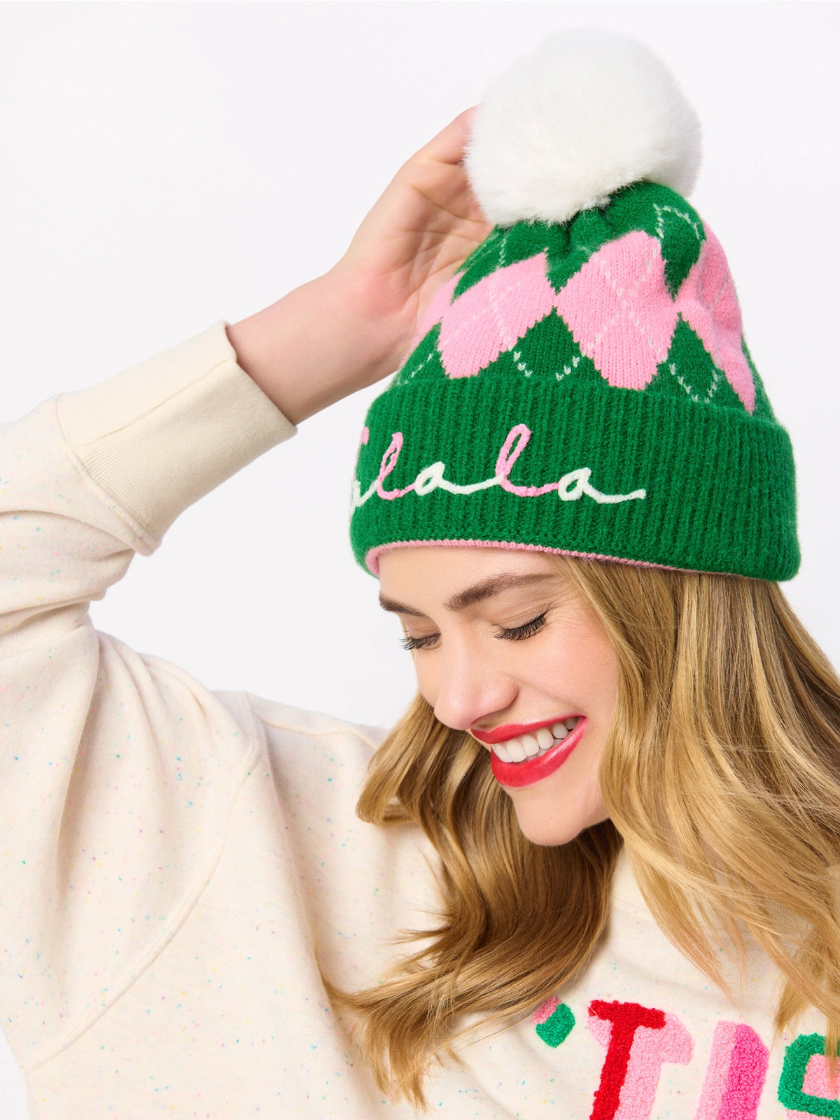 Fa La La Pom Beanie | Green