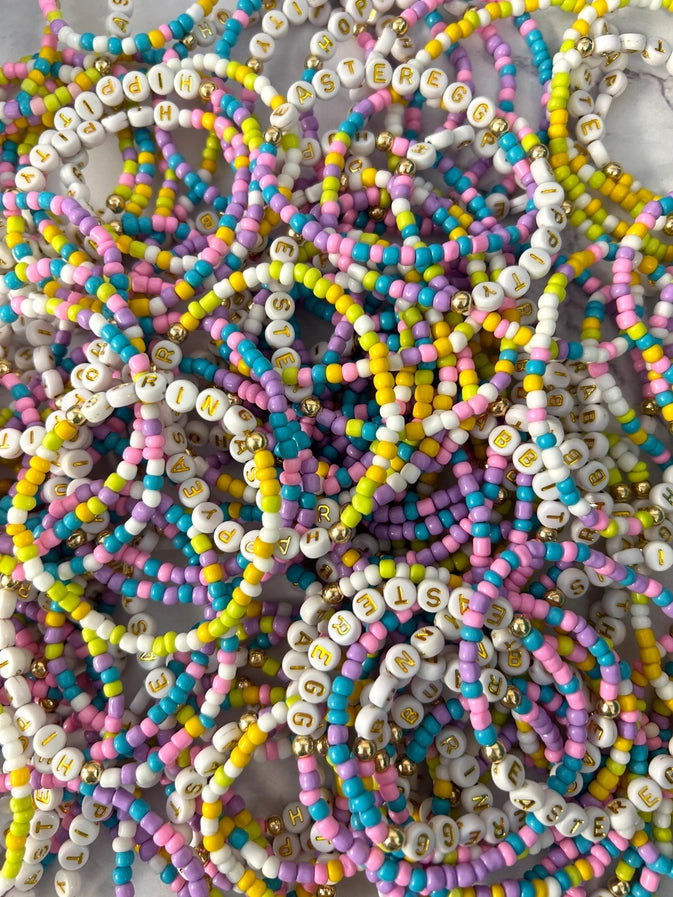 Single Easter Theme Stretch Bracelet