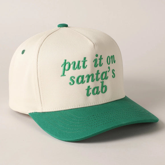 Put It On Santa's Tab Trucker Cap | Green