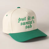 Put It On Santa's Tab Trucker Cap | Green