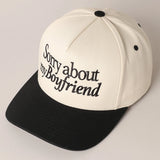 Sorry About My Boyfriend Trucker Cap | Black