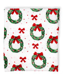 Clara Wreath | Luxurious Soft Christmas Throw Blanket