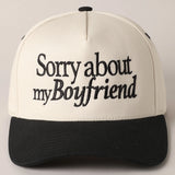 Sorry About My Boyfriend Trucker Cap | Black