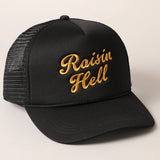 Raisin Hell Trucker Cap | Black