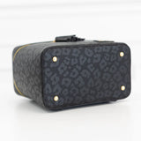 Hollis Train Case Set | Lux Black Leopard