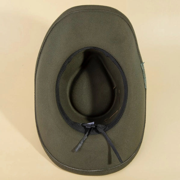 Distressed Western Cowboy Hat | Olive