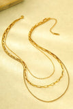 18k Dipped Layered Chain | Gold Necklace