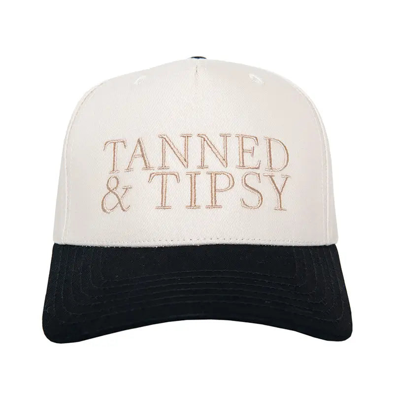 Tanned & Tipsy Trucker Cap | Black