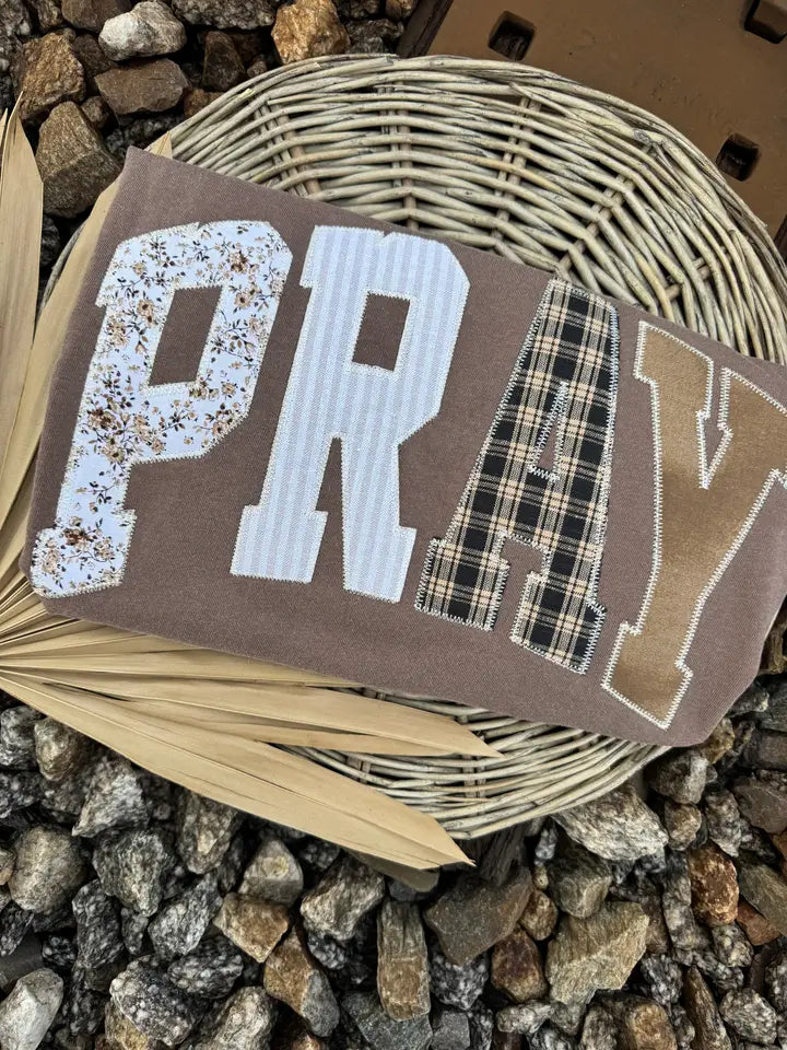 PRAY Multi Fabric Tee | Espresso