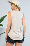 Boot Stitch Tank | Khaki