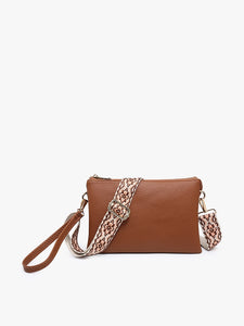 Izzy Vegan Leather Crossbody Bag | Brown