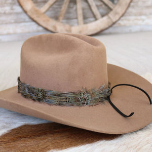 Western Feather Hat Band | Dove