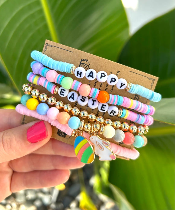 Easter Stretch Bracelet Set | Multi