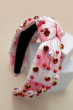Pearl Plaid | Christmas Embellished Headband