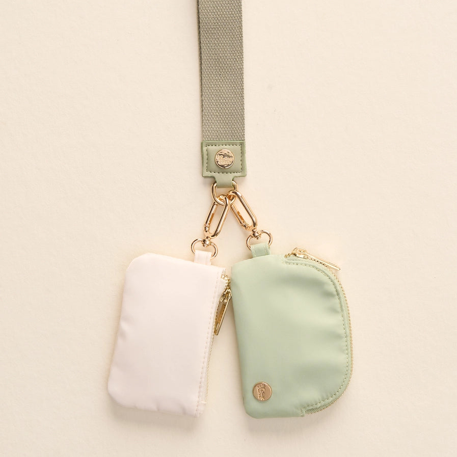 Dynamic Duo Wristlet Pouches | Sage