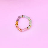 PURA VIDA Ring | Ombre Rainbow Bead Stretch