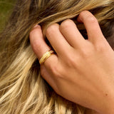 PURA VIDA Ring | Pastel Stripe Fidget Gold