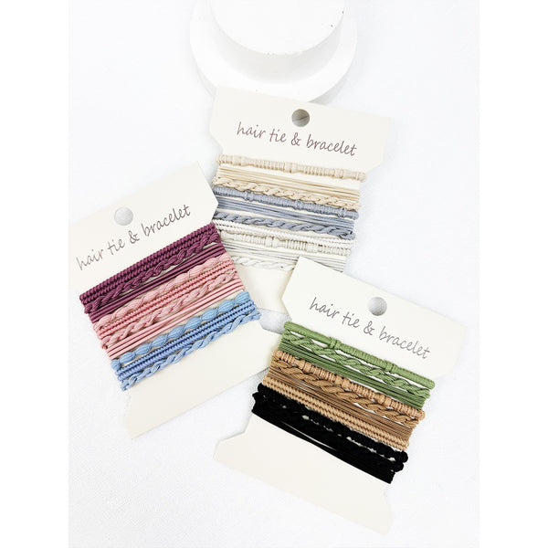 Boho Knot Hair Tie/Bracelet Set | Various
