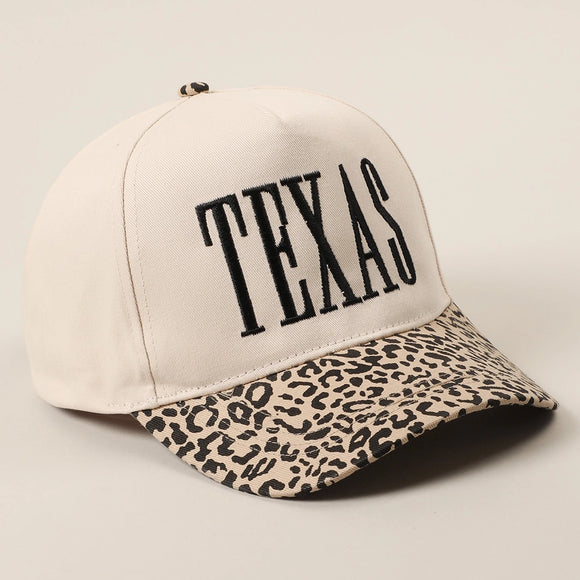Texas Leopard Two Tone Trucker Cap | Black