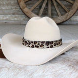 Leopard Hide Hat Band | Black