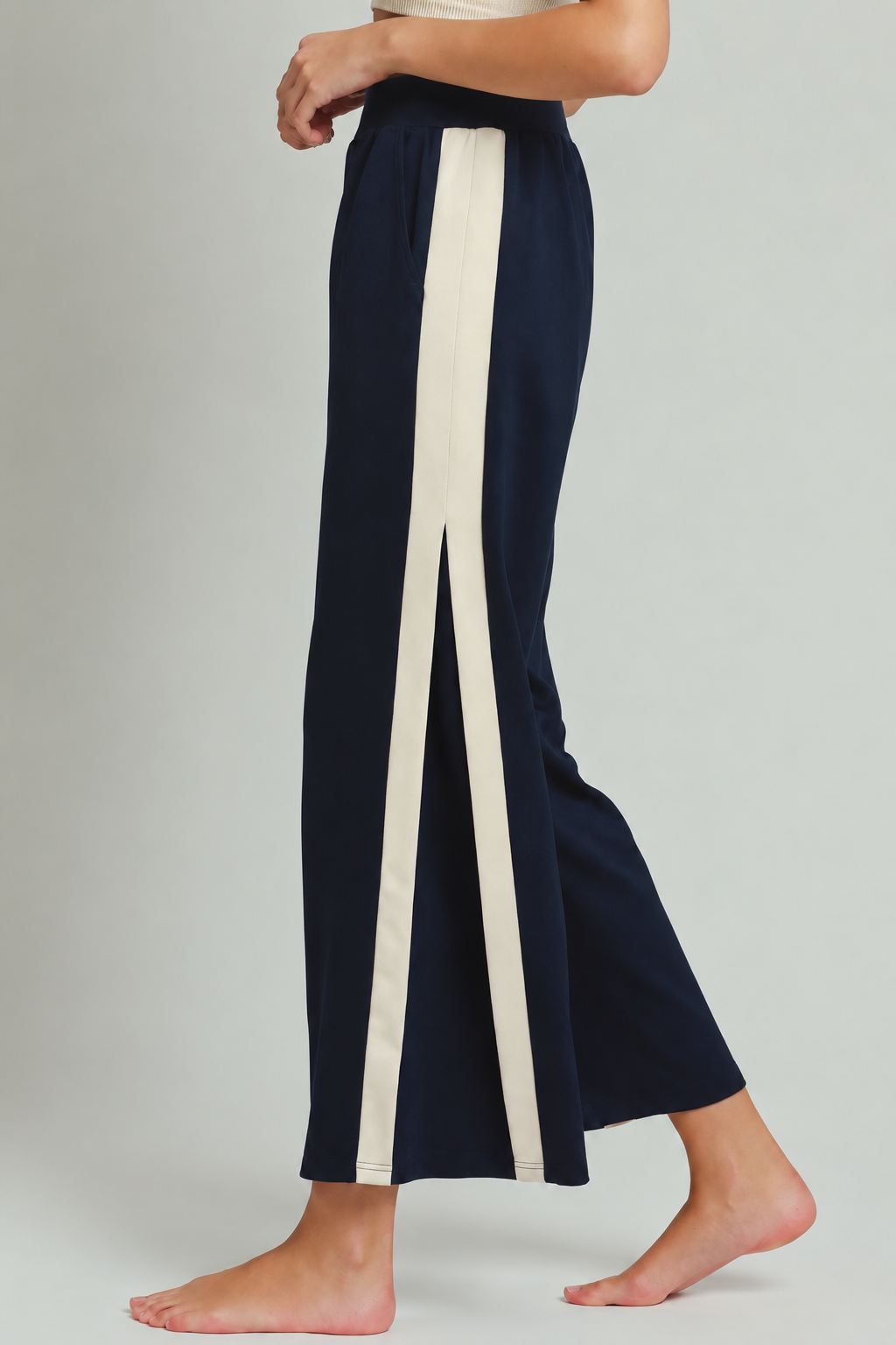 LuxeKnit Colorblock 2 Piece Set | Midnight Blue