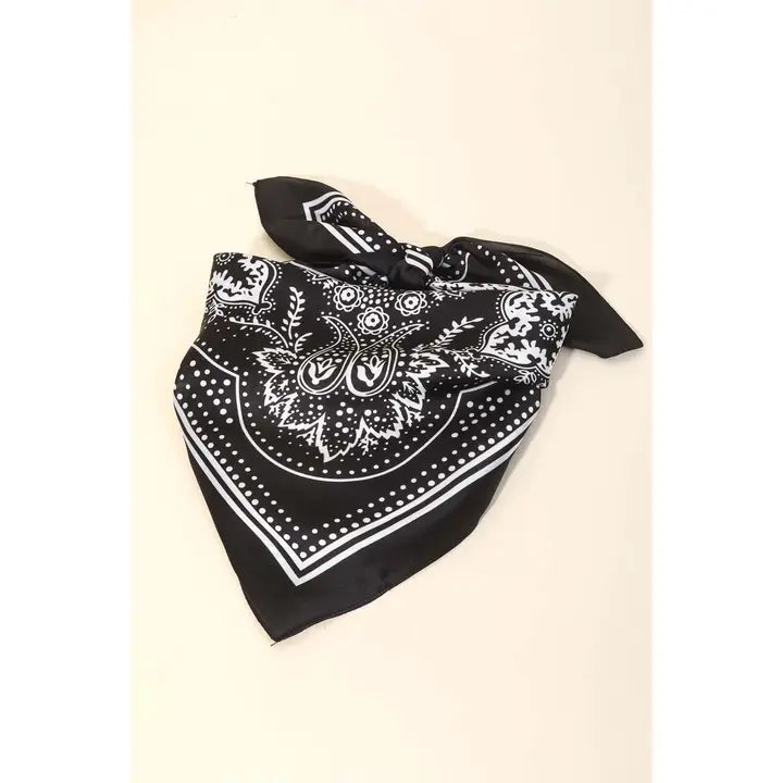 Silky Wild Rag Scarf | Black
