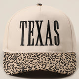 Texas Leopard Two Tone Trucker Cap | Black