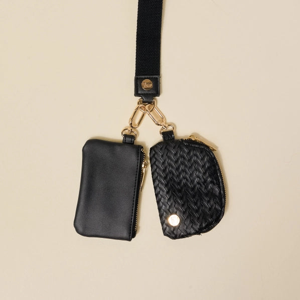 Dynamic Duo Wristlet Pouches | Luxe Black