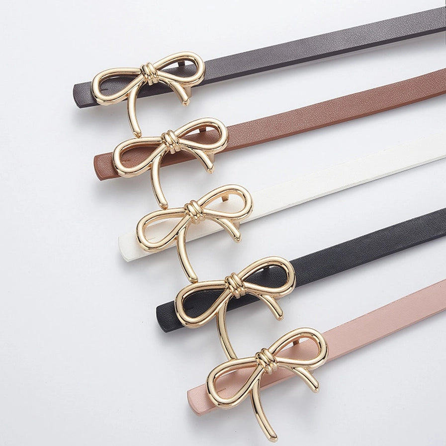 Faux Leather Bow Belt | Various