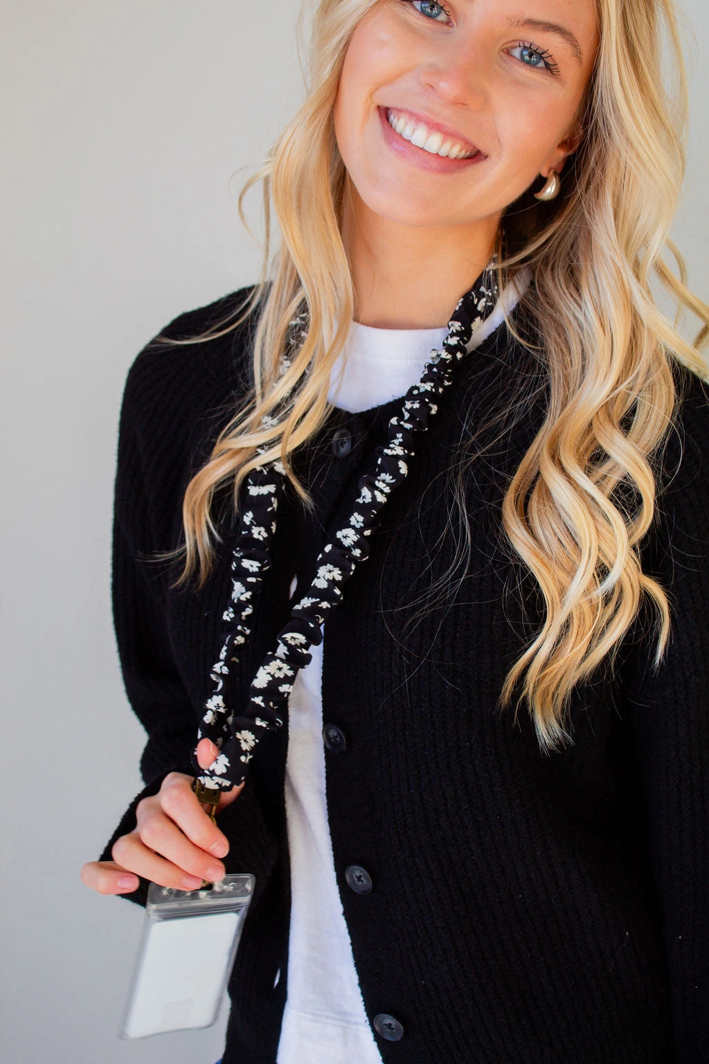 Flex & Go Lanyard | Onyx Floral