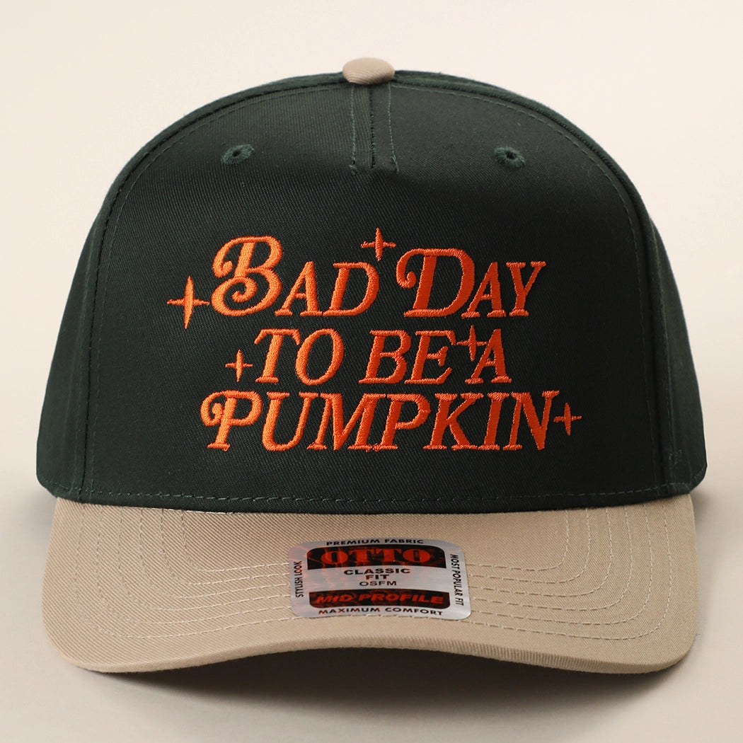 Bad Day To Be A Pumpkin Trucker Cap | Dark Green
