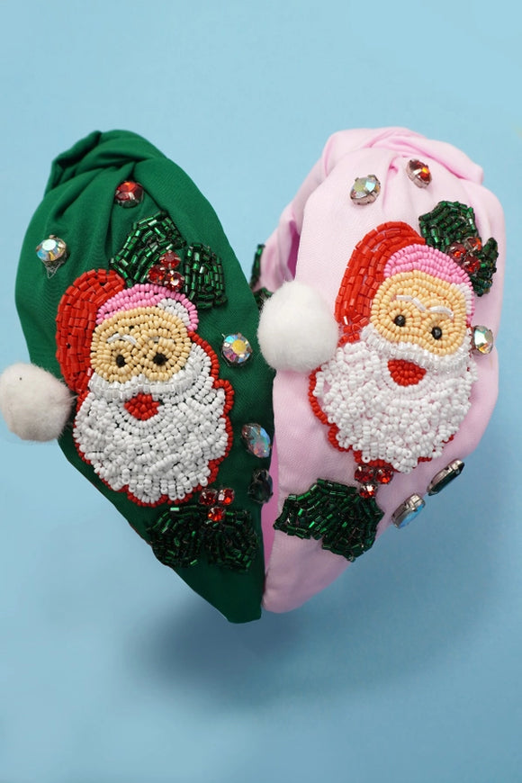 Santa Claus | Christmas Seed Bead Embellished Headband