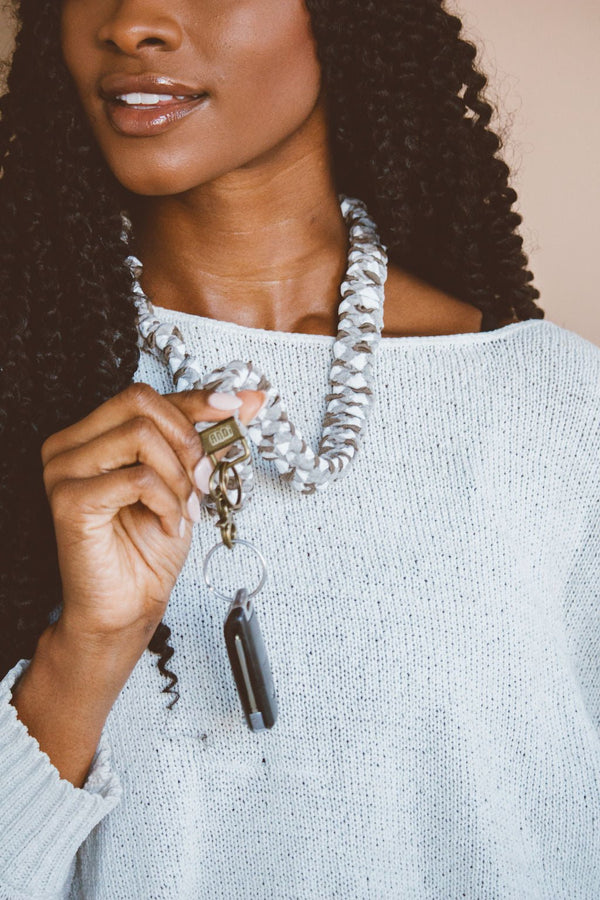 Flex & Go Lanyard | Brown Checkered