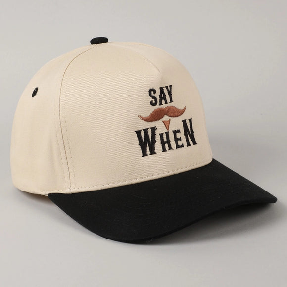 Say When Trucker Cap | Black