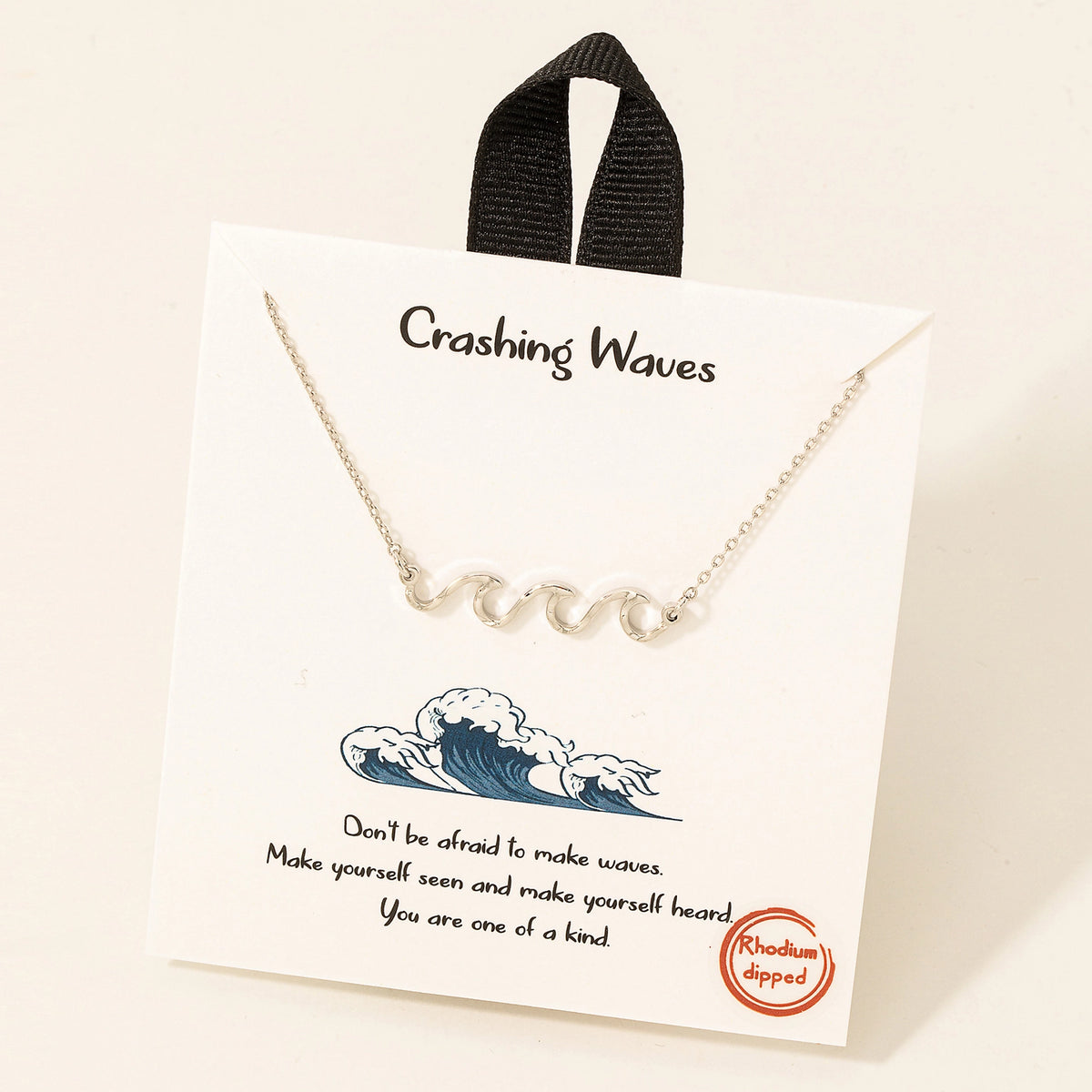 Crashing Waves Necklace | Silver