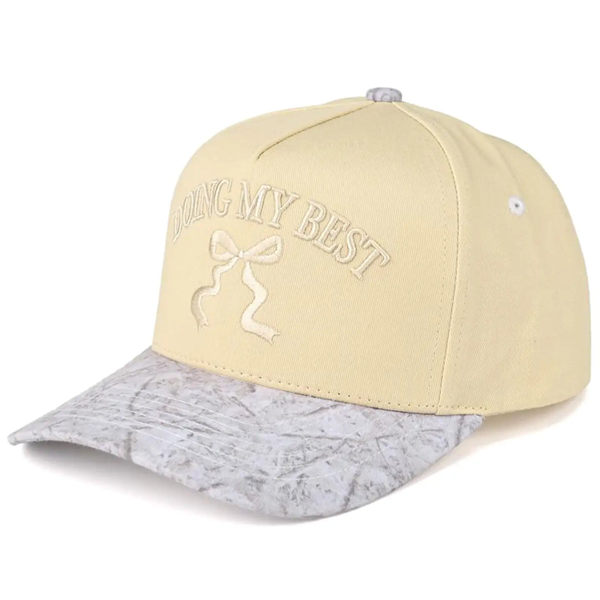 Doing My Best Trucker Cap | Grey Camo