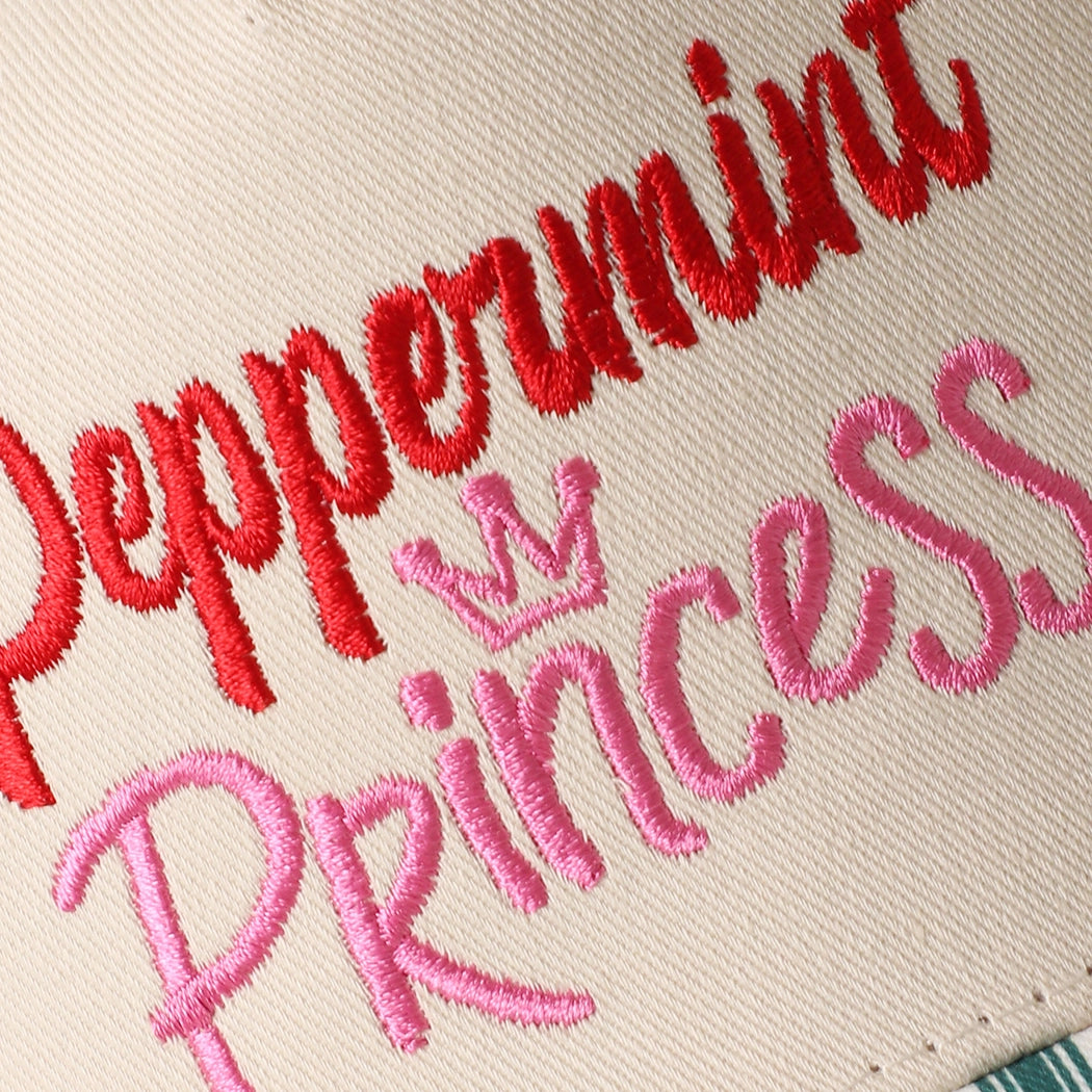 Peppermint Princess Stripe Cap | Red/Pink